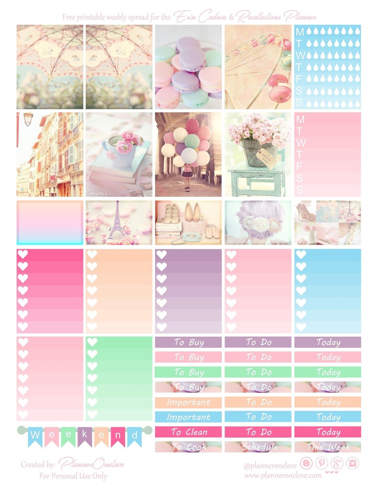 gue deco planner free